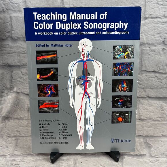 Teaching Manual Of Color Duplex Sonography Training Book 2001 First Edition - Picture 1 of 4